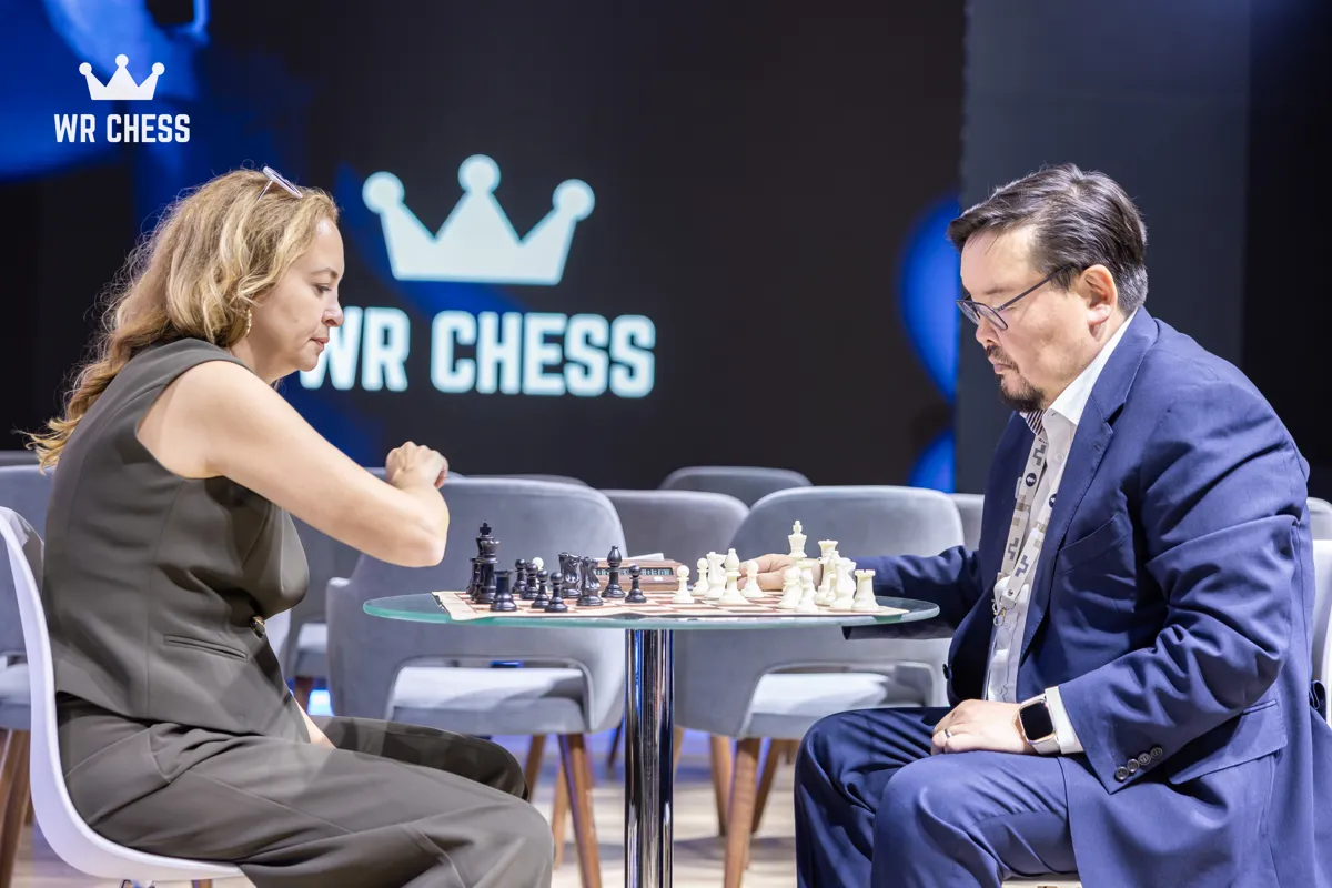 A game at the WR Chess pavilion